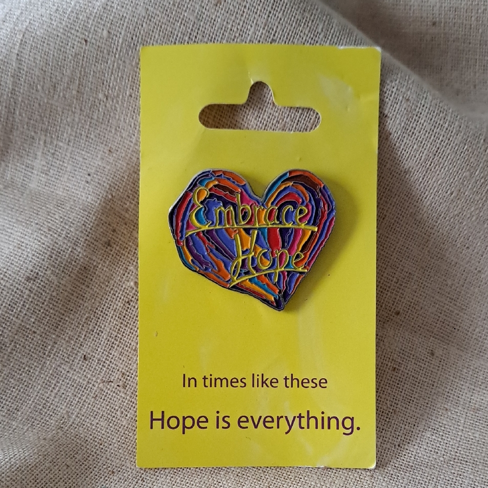 Colorful Heart Brooch - Embrace Hope